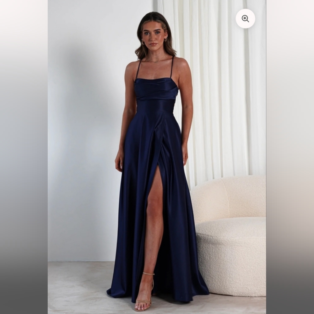 Oh Hello Midnight Blue Maxi Dress